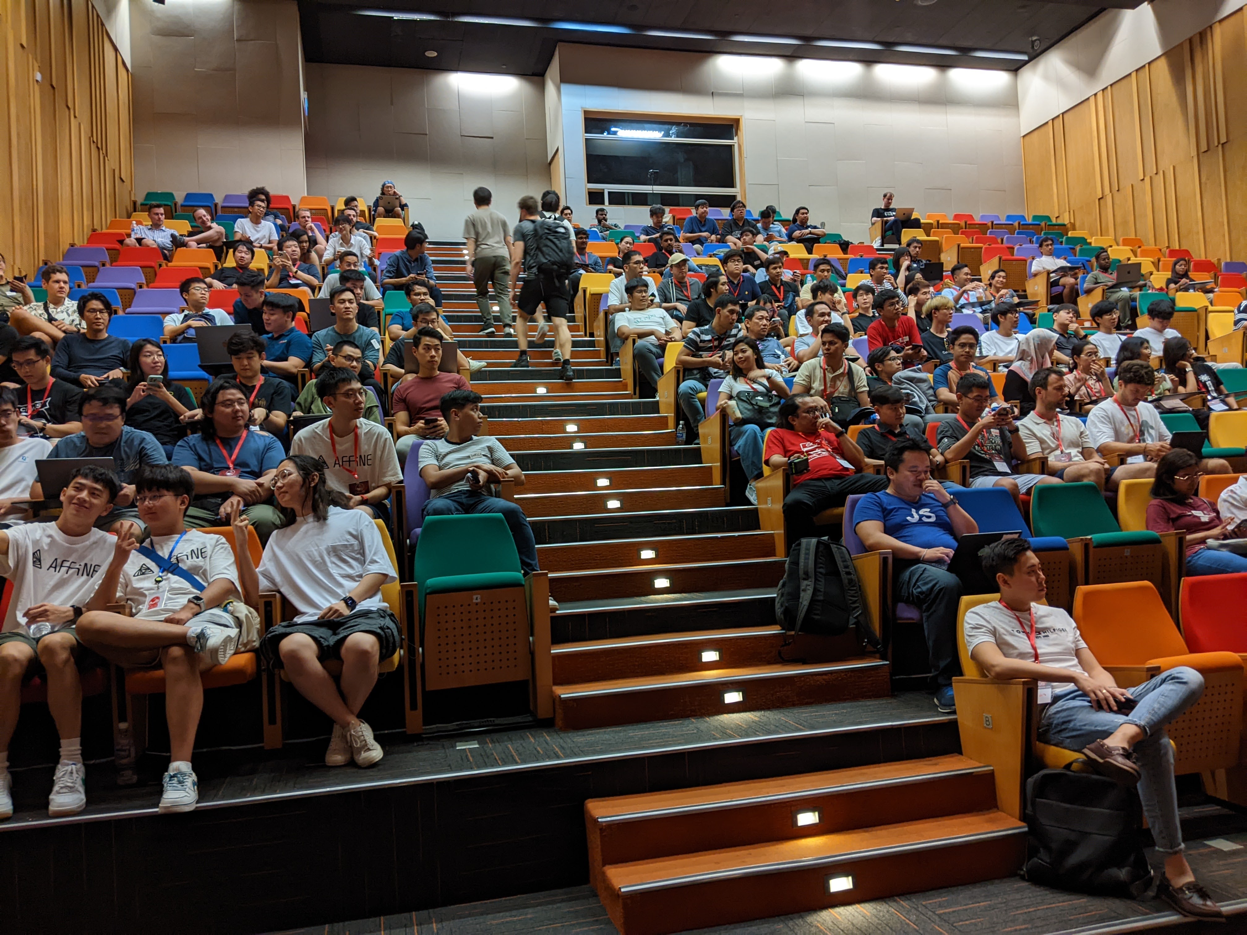 CityJS conference audience - Derick Chen - Building Microfrontends on AWS